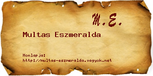 Multas Eszmeralda névjegykártya
